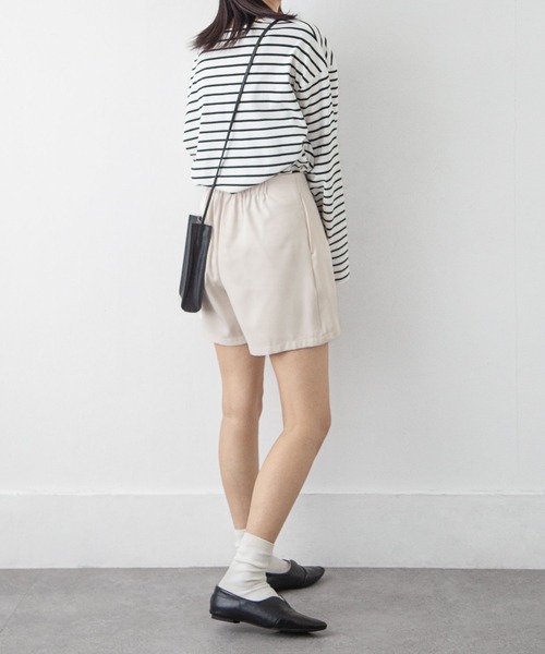 Chillfar(チルファー)の「台形ミニスカパン(スカート・レディース・グレー/ブラック/アイボリー・FREE)」の9枚目の写真