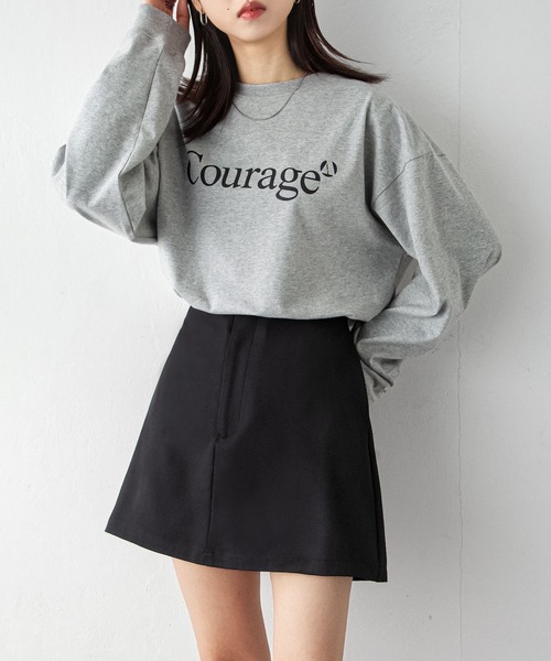 Chillfar(チルファー)の「台形ミニスカパン(スカート・レディース・グレー/ブラック/アイボリー・FREE)」の13枚目の写真