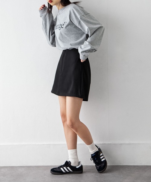 Chillfar(チルファー)の「台形ミニスカパン(スカート・レディース・グレー/ブラック/アイボリー・FREE)」の21枚目の写真