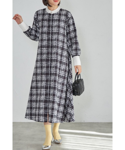 【セール】クレリックフレアシャツワンピース（ワンピース）｜&. NOSTALGIA（アンドドットノスタルジア） 6,490円