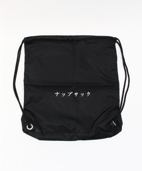 IKUMI（イクミ）の「ナップサック（バックパック/リュック・レディース・ホワイト/ブラック・ﾌﾘ-）」の2枚目の写真