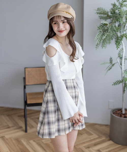 clear（クリア）の「サイドベルトキャスケット（キャスケット・レディース・ブラック/ベージュ/アイボリー・F）」の4枚目の写真