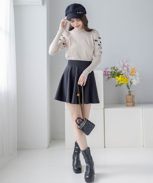 clear（クリア）の「サイドベルトキャスケット（キャスケット・レディース・ブラック/ベージュ/アイボリー・F）」の7枚目の写真