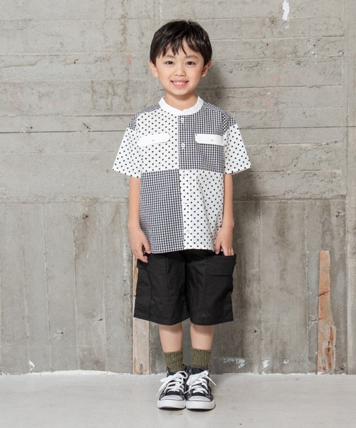 RAGMART（ラグマート）の「バンドカラーシャツ（Tシャツ/カットソー・キッズ・チェック/ストライプ/オフホワイト・90cm/95cm/80ｃｍ）」の17枚目の写真