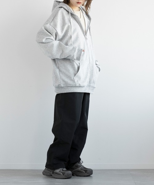 aimoha（アイモハ）の「aimoha men BASIC ZIP PARKA べシックジップパーカー（パーカー・メンズ・グレー/ブラック/グレイッシュベージュ/ホワイト/ライトベージュ/その他/ダークグレー/レッド/グリーン・LARGE/X-LARGE/MEDIUM/XX-LARGE/XXX-LARGE）」の19枚目の写真