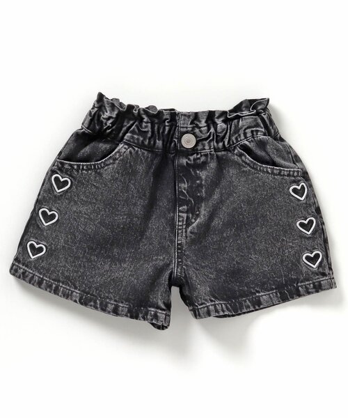 apres les cours（アプレレクール）の「デイジー・ハート刺繍ショートパンツ（その他パンツ・キッズ・インディゴブルー/ラベンダー/ブラック・80/90/100/110/120/130/140）」の7枚目の写真