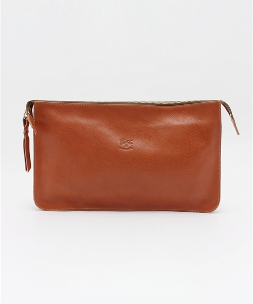 IL BISONTE（イルビゾンテ）の「IL BISONTE / ORIGINAL LEATHER / CLUTCH BAG（クラッチバッグ・レディース・ダークブラウン/ライトブラウン/ブラック/ライトベージュ・FREE）」の3枚目の写真