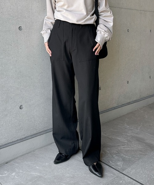 evernavy（エバーネイビー）の「とろみベイカーパンツ（その他パンツ・レディース・ネイビー/カーキ/ブラック・L/M/S）」の15枚目の写真