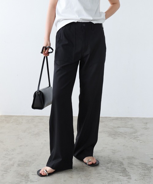 evernavy（エバーネイビー）の「とろみベイカーパンツ（その他パンツ・レディース・ネイビー/カーキ/ブラック・L/M/S）」の13枚目の写真