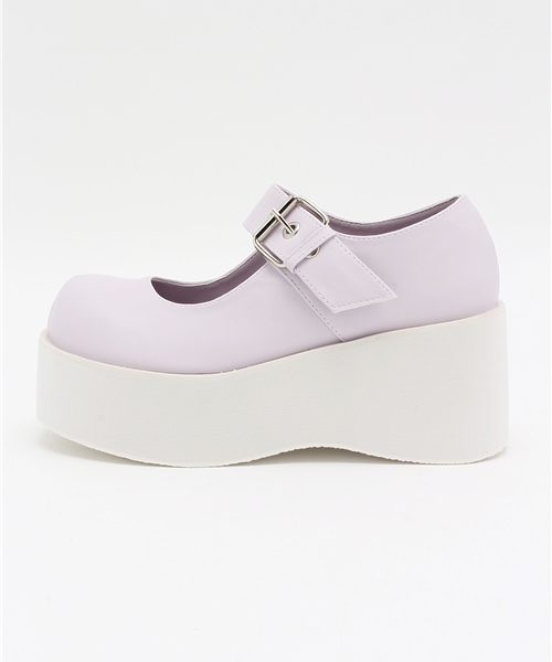 WEGO（ウィゴー）の「WEGO/ボリュームソールパンプス（パンプス・レディース・ブラック/ホワイト/パープル/ブラック系その他・LARGE/MEDIUM）」の10枚目の写真