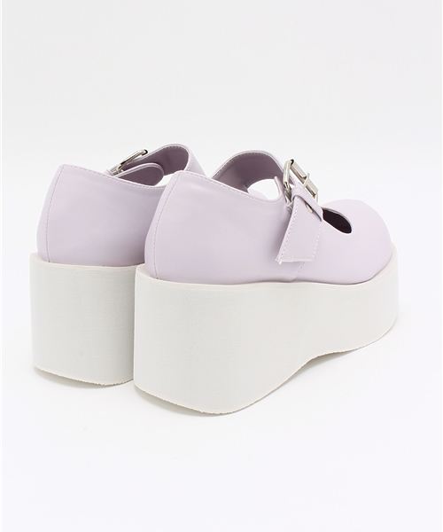 WEGO（ウィゴー）の「WEGO/ボリュームソールパンプス（パンプス・レディース・ブラック/ホワイト/パープル/ブラック系その他・LARGE/MEDIUM）」の12枚目の写真