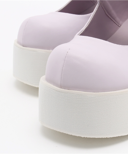 WEGO（ウィゴー）の「WEGO/ボリュームソールパンプス（パンプス・レディース・ブラック/ホワイト/パープル/ブラック系その他・LARGE/MEDIUM）」の13枚目の写真