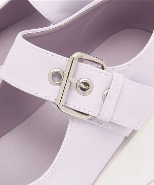 WEGO（ウィゴー）の「WEGO/ボリュームソールパンプス（パンプス・レディース・ブラック/ホワイト/パープル/ブラック系その他・LARGE/MEDIUM）」の14枚目の写真