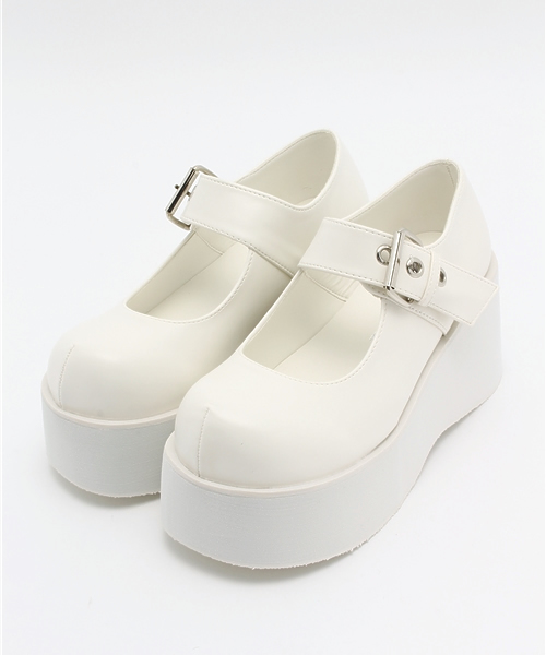 WEGO（ウィゴー）の「WEGO/ボリュームソールパンプス（パンプス・レディース・ブラック/ホワイト/パープル/ブラック系その他・LARGE/MEDIUM）」の15枚目の写真