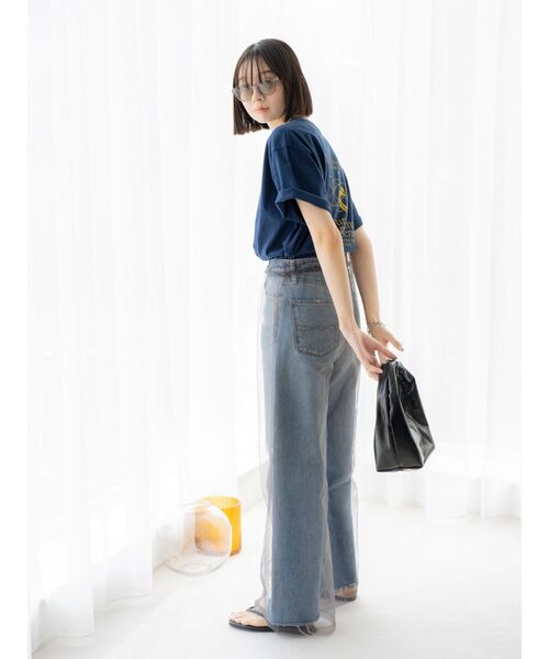 Ungrid(アングリッド)の「シアーチュールパンツ(その他パンツ・レディース・チャコールグレー/ベージュ・FREE)」の7枚目の写真