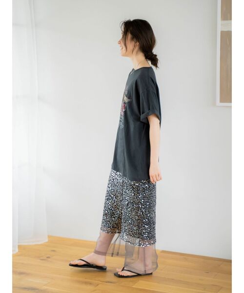 Ungrid(アングリッド)の「シアーチュールパンツ(その他パンツ・レディース・チャコールグレー/ベージュ・FREE)」の11枚目の写真