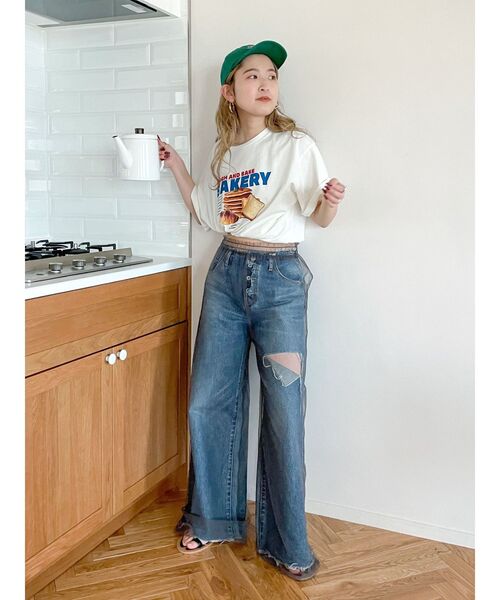 Ungrid(アングリッド)の「シアーチュールパンツ(その他パンツ・レディース・チャコールグレー/ベージュ・FREE)」の18枚目の写真