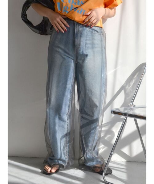 Ungrid(アングリッド)の「シアーチュールパンツ(その他パンツ・レディース・チャコールグレー/ベージュ・FREE)」の22枚目の写真