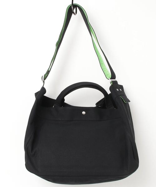 ADAM PATEK（アダムパテック）の「【ADAMPATEK/アダムパテック】news paper bag/ニュースペーパーバッグ（ショルダーバッグ・メンズ・ブラック/ホワイト・FREE）」の16枚目の写真