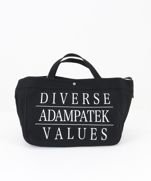 ADAM PATEK（アダムパテック）の「【ADAMPATEK/アダムパテック】news paper bag/ニュースペーパーバッグ（ショルダーバッグ・メンズ・ブラック/ホワイト・FREE）」の22枚目の写真
