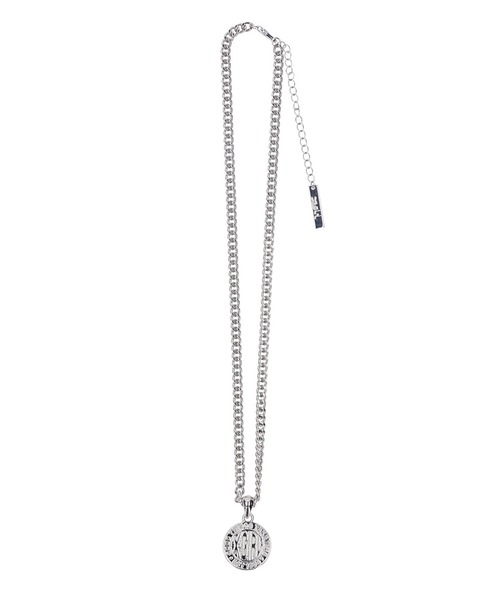 X-girl(エックスガール)の「CIRCLE LOGO CHARM NECKLACE(ネックレス・レディース・シルバー/ゴールド・ONE SIZE)」の5枚目の写真