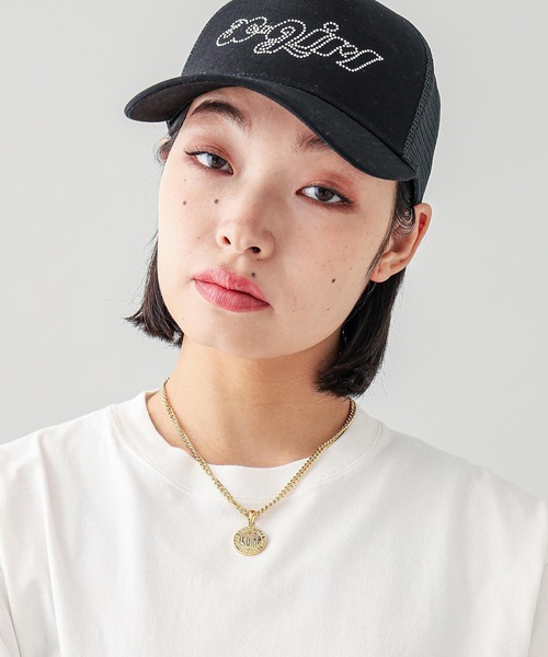 X-girl(エックスガール)の「CIRCLE LOGO CHARM NECKLACE(ネックレス・レディース・シルバー/ゴールド・ONE SIZE)」の14枚目の写真
