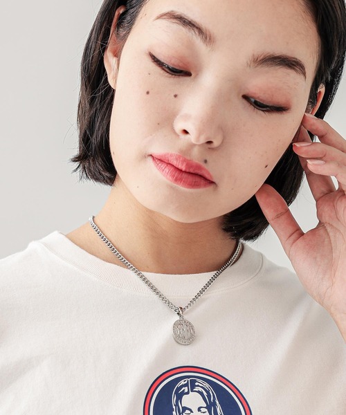 X-girl(エックスガール)の「CIRCLE LOGO CHARM NECKLACE(ネックレス・レディース・シルバー/ゴールド・ONE SIZE)」の15枚目の写真