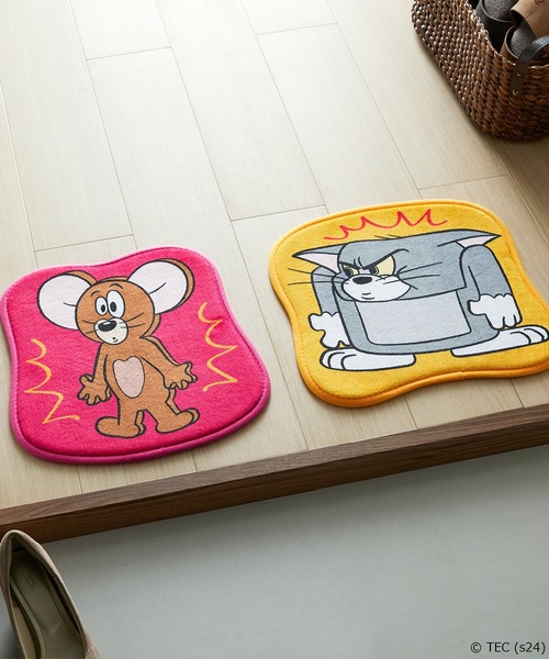 レア　レトロ　未使用　トムとジェリー　ラグ　マット トムラグマット Lサイズ トムとジェリー バスマット トム