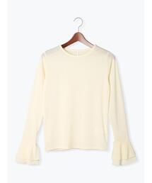 Te chichi | 【松井愛莉着用】袖フレアシアーカットチュールTOPS(Tシャツ/カットソー)
