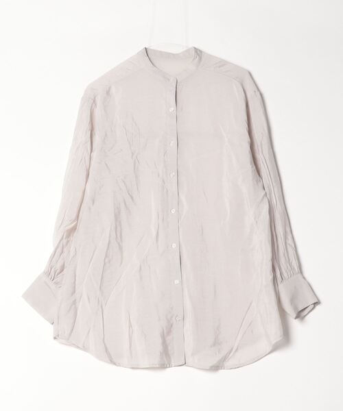 byYOUANCE（バイユアンス）の「ﾊﾞﾝﾄﾞｰｶﾗｰｼｱｰｼｬﾂ（シャツ/ブラウス・レディース・アイボリー/ブラック/オレンジ・FREE）」の2枚目の写真