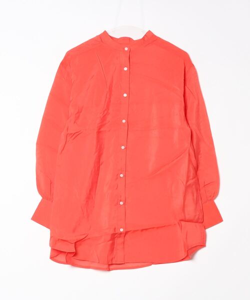 byYOUANCE（バイユアンス）の「ﾊﾞﾝﾄﾞｰｶﾗｰｼｱｰｼｬﾂ（シャツ/ブラウス・レディース・アイボリー/ブラック/オレンジ・FREE）」の7枚目の写真