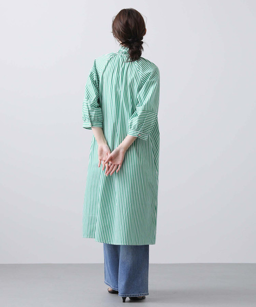 Gready Brilliant（グレディブリリアン）の「Ｎｕｍｐｈ＿ＳＴＰシャツワンピース（シャツワンピース・レディース・グリーン系・FREE）」の4枚目の写真