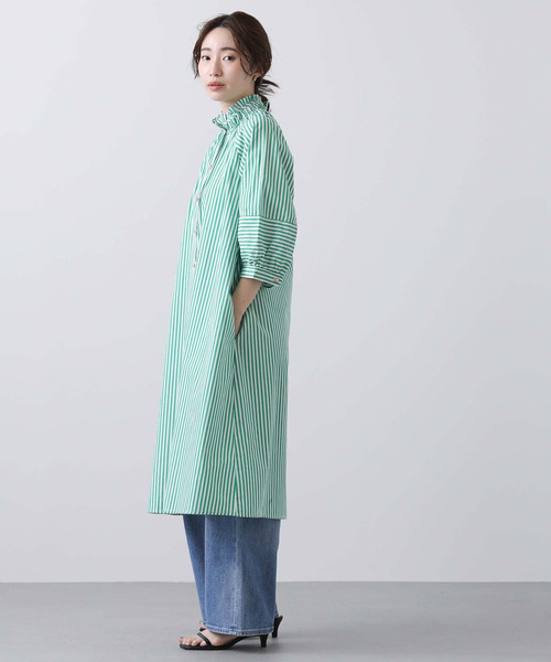 Gready Brilliant（グレディブリリアン）の「Ｎｕｍｐｈ＿ＳＴＰシャツワンピース（シャツワンピース・レディース・グリーン系・FREE）」の5枚目の写真