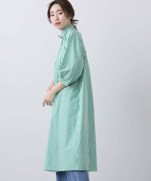 Gready Brilliant（グレディブリリアン）の「Ｎｕｍｐｈ＿ＳＴＰシャツワンピース（シャツワンピース・レディース・グリーン系・FREE）」の8枚目の写真