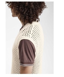 FRED PERRY（フレッドペリー）の「Lace Knitted V Neck