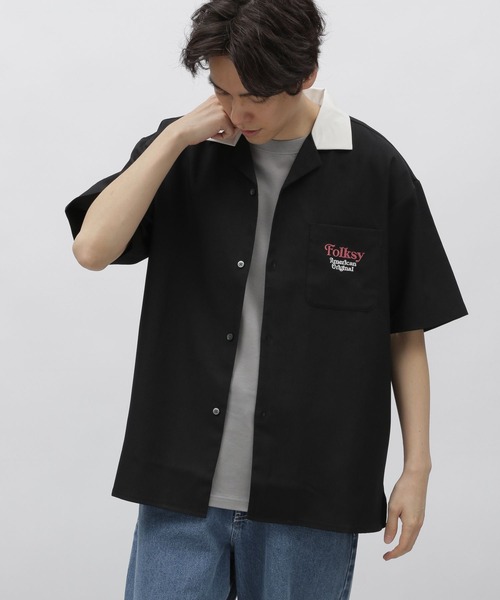 LAKOLE（ラコレ）の「ボウリング刺繍シャツ / 109263（シャツ/ブラウス・メンズ・ブラック/ブルー/ホワイト・MEDIUM/LARGE/X-LARGE）」の3枚目の写真