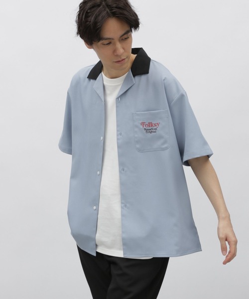 LAKOLE（ラコレ）の「ボウリング刺繍シャツ / 109263（シャツ/ブラウス・メンズ・ブラック/ブルー/ホワイト・MEDIUM/LARGE/X-LARGE）」の5枚目の写真