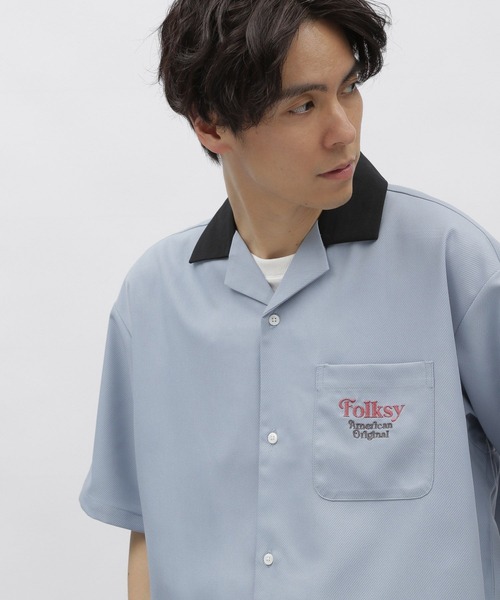 LAKOLE（ラコレ）の「ボウリング刺繍シャツ / 109263（シャツ/ブラウス・メンズ・ブラック/ブルー/ホワイト・MEDIUM/LARGE/X-LARGE）」の7枚目の写真