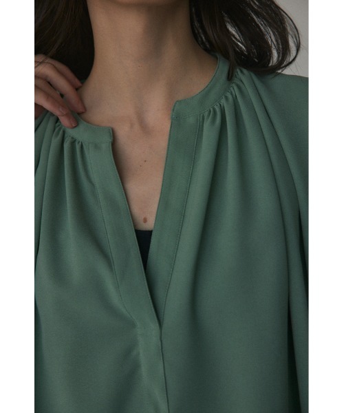 BLACK BY MOUSSY（ブラックバイマウジー）の「skipper blouse(スキッパーブラウス)（シャツ/ブラウス・レディース・オフホワイト/ライトグリーン/ネイビー/イエロー・FREE）」の12枚目の写真