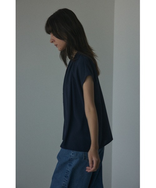 BLACK BY MOUSSY（ブラックバイマウジー）の「skipper blouse(スキッパーブラウス)（シャツ/ブラウス・レディース・オフホワイト/ライトグリーン/ネイビー/イエロー・FREE）」の18枚目の写真