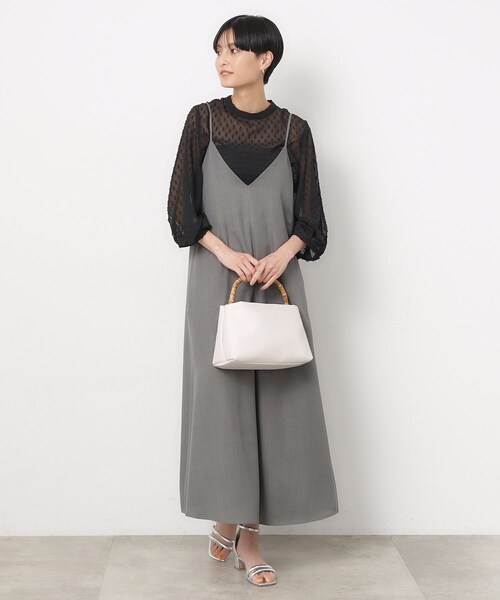 OPAQUE.CLIP（オペークドットクリップ）の「◆【2WAY】バンブーハンドルショルダーバッグ（ショルダーバッグ・レディース・オレンジ/アイボリー/ブラック・00）」の14枚目の写真