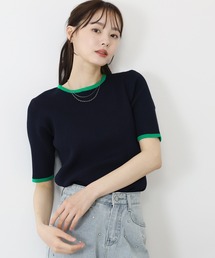 BLUEEAST | バイカラーリブニット(ニット/セーター)