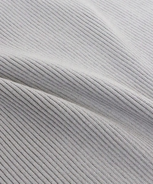 BLUEEAST（ブルーイースト）の「バイカラーリブニット（ニット/セーター・レディース・ベージュ/ネイビー/オフホワイト/グレー/ベージュ系・MEDIUM）」の13枚目の写真