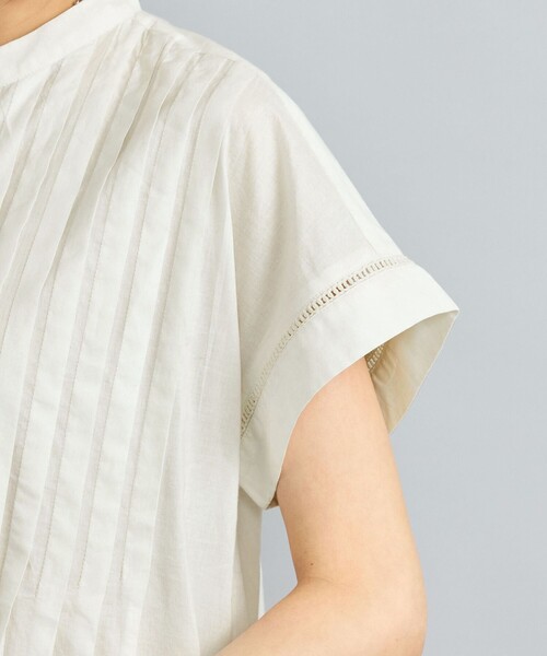 coen（コーエン）の「MARKET（マーケット）フロントタックワンピース（シャツワンピース・レディース・ライム/オフホワイト/ダークグレー・M/L）」の14枚目の写真