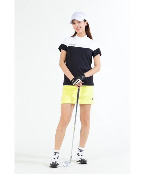 New Balance Golf(ニューバランスゴルフ)の「【new balance golf】こかげMAX 半袖 モックネック プルオーバー (WOMENS SPORT)(Tシャツ/カットソー・レディース・ブルー/ブラック/ホワイト・LARGE/MEDIUM/SMALL)」の4枚目の写真
