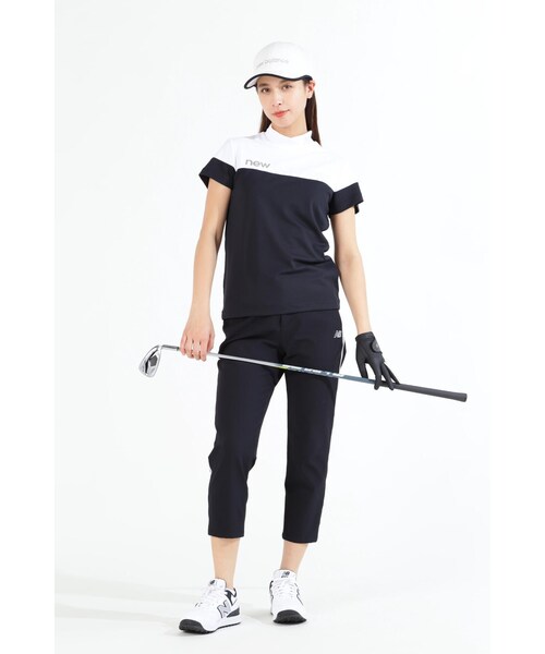 New Balance Golf(ニューバランスゴルフ)の「【new balance golf】こかげMAX 半袖 モックネック プルオーバー (WOMENS SPORT)(Tシャツ/カットソー・レディース・ブルー/ブラック/ホワイト・LARGE/MEDIUM/SMALL)」の5枚目の写真