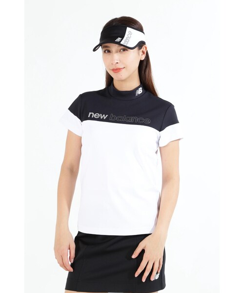 New Balance Golf(ニューバランスゴルフ)の「【new balance golf】こかげMAX 半袖 モックネック プルオーバー (WOMENS SPORT)(Tシャツ/カットソー・レディース・ブルー/ブラック/ホワイト・LARGE/MEDIUM/SMALL)」の2枚目の写真