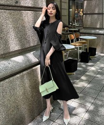 極美品⭐︎ INFINE 大きいサイズ 15号 ワンピースセットアップ　紺 1251-800195_dl_923_02.jpg