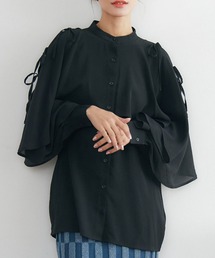 肩開きケープチュニック
