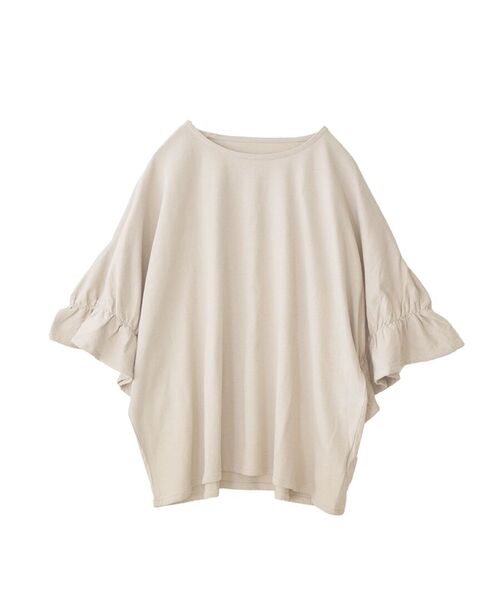 e-zakkamania stores(イーザッカマニアストアーズ)の「キャンディースリーブ カットソー(Tシャツ/カットソー・レディース・ライトベージュ/スモークピンク/ブラック・M)」の18枚目の写真